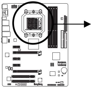GIGABYTE GA-MA790FX-DS5 - 1-3-1 Installing the CPU - 1