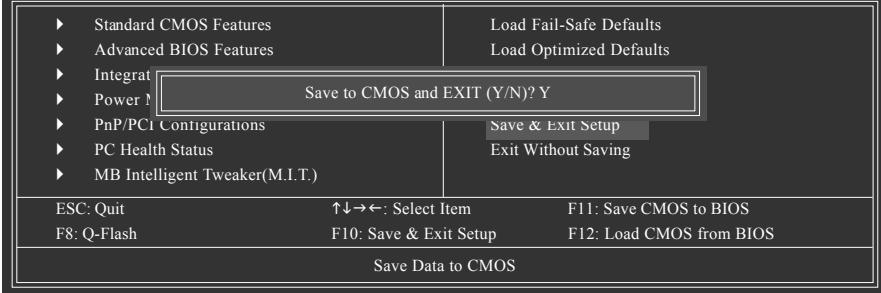 GIGABYTE GA-MA790FX-DS5 - 2-13 Save & Exit Setup - 1