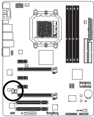 GIGABYTE GA-MA790FX-DS5 - 15) CD\_IN (CD In Connector, Black) - 1