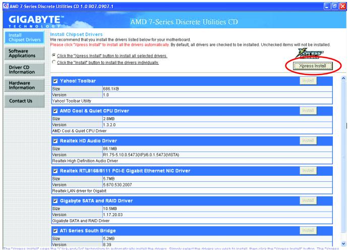 GIGABYTE GA-MA790FX-DS5 - 3-1 Installing Chipset Drivers - 1