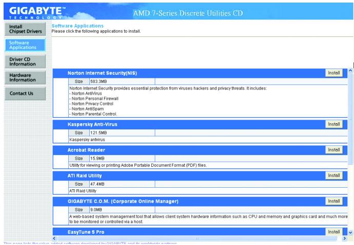 GIGABYTE GA-MA790FX-DS5 - 3-2 Software Applications - 1