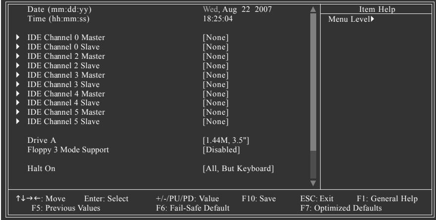 GIGABYTE GA-MA790FX-DS5 - 2-3 Standard CMOS Features - 1