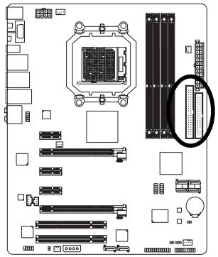 GIGABYTE GA-MA790FX-DS5 - 9) IDE (IDE Connector) - 1