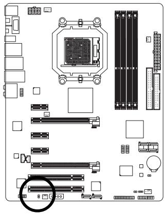 GIGABYTE GA-MA790FX-DS5 - 17) SPDIF\_OUT (S/PDIF Out Header) - 1