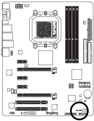 GIGABYTE GA-MA790FX-DS5 - 12) PWR\_LED (System Power LED Header) - 1
