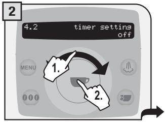 SAECO TALEA RING PLUS - TIMER SETTING - 2