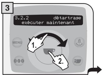 SAECO TALEA RING PLUS - PENDANT CETTE OPÉRATION, LA PRÉSENCE D'UNE PERSONNE EST NÉCESSAIRE. ATTENTION! NE JAMAIS UTILISER DE VINAIGRE POUR DÉTARTRER LA MACHINE. - 3