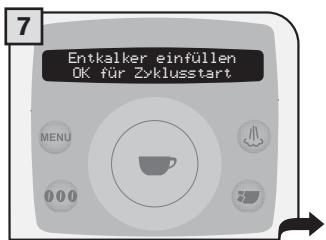 SAECO TALEA RING PLUS - DER VORGANG MUSS VON EINER PERSON ÜBERWacht WERDEN. ACHTUNG! AUF KEINEN FALL ESSIG ALS ENTKALKER VERWenden. - 7