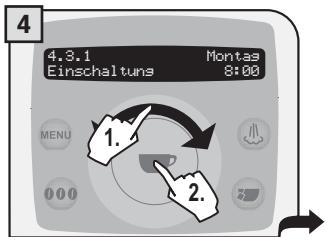 SAECO TALEA RING PLUS - EINSTELLUNG TIMER «MONTAG» - 4