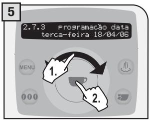 SAECO TALEA RING PLUS - Acertar a data - 5
