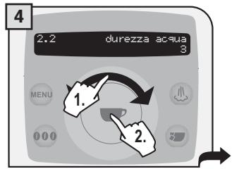 SAECO TALEA RING PLUS - MENU „DUREZZA ACQUA" - 4