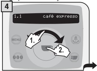 SAECO TALEA RING PLUS - 2.PROGRAMAR DO MENU "PROGRAMAÇAO BEBIDAS" - 3