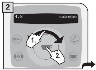 SAECO TALEA RING PLUS - TIMERINSTELLING《MAANDAG》 - 2