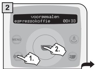 SAECO TALEA RING PLUS - GIET PER KEER SLECHTS EEN MAATSCHEPJE VOORGEMALEN KOFFIE IN HET VAKJE. HET IS NIET MOGELIJK OM TWEE KOPJES KOFFIE TEGELIJK TE VERSTREKKEN. - 2