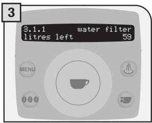 SAECO TALEA RING PLUS - Litres remaining - 3