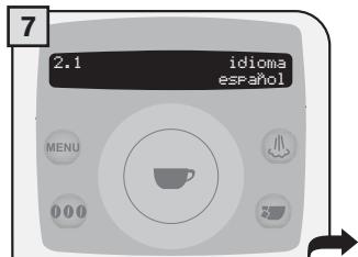 SAECO TALEA RING PLUS - CONFIGURAR EL IDIOMA - 7