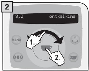 SAECO TALEA RING PLUS - MENU «ONTKALKING» - 2
