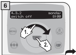 SAECO TALEA RING PLUS - "MONDAY" TIMER SETTING - 6