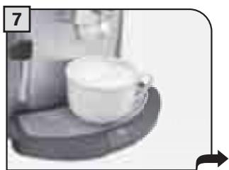 SAECO TALEA RING PLUS - AFGIFTE VAN CAPPUCCINO. - 8
