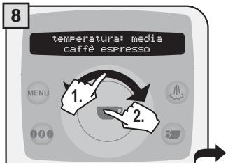 SAECO TALEA RING PLUS - 2.PROGRAMMAZIONE DAL MENU "IMPOSTAZIONE BEVANDE" - 9