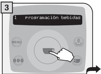 SAECO TALEA RING PLUS - 2.PROGRAMACION EN EL MENU "PROGRAMACION BEBIDAS" - 9
