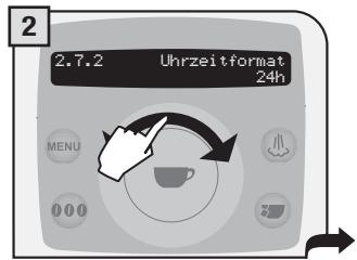 SAECO TALEA RING PLUS - Anzeigeformat der Uhrzeit - 2