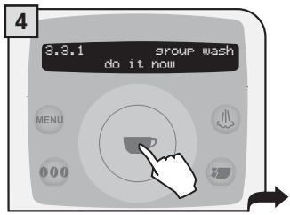 SAECO TALEA RING PLUS - THE WASH CYCLE CANNOT BE INTERRUPTED. A PERSON MUST BE PRESENT DURING THE OPERATION. - 4