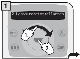 SAECO TALEA RING PLUS - MENU "BEH.ABSTELLFLÄCHE" - 1