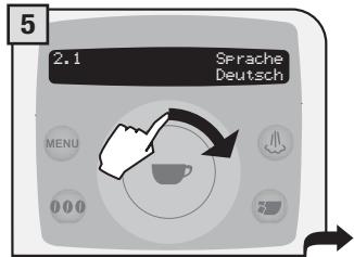 SAECO TALEA RING PLUS - DIE SPRACHE EINSTELLEN - 5