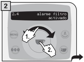 SAECO TALEA RING PLUS - MENU "ALARME Filtro" - 2