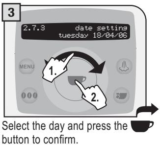 SAECO TALEA RING PLUS - Date setting - 3