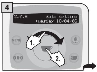 SAECO TALEA RING PLUS - Date setting - 4