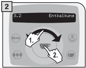 SAECO TALEA RING PLUS - MENU «ENTKALKUNG» - 2