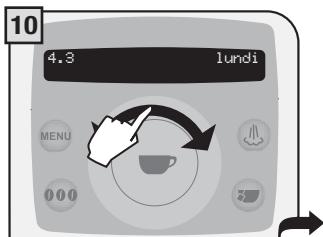SAECO TALEA RING PLUS - RéGLAGE MINUTERIE « LUNDI » - 10