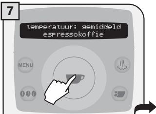 SAECO TALEA RING PLUS - 2.PROGRAMMEREN VANUIT HET MENU "DRANKINSTELLINGEN" - 6