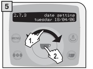 SAECO TALEA RING PLUS - Date setting - 5