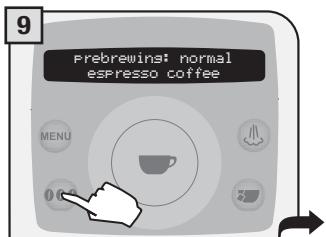 SAECO TALEA RING PLUS - 2.PROGRAMMING FROM THE "BEVERAGE SETTINGS" MENU - 9