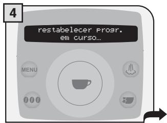 SAECO TALEA RING PLUS - RESTABELECER AS PROGRAMAÇÖES - 3