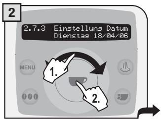 SAECO TALEA RING PLUS - Einstellen des Datum - 2