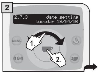 SAECO TALEA RING PLUS - Date setting - 2