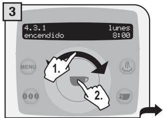 SAECO TALEA RING PLUS - CONFIGURACION TEMPORIZADOR «LUNES» - 3