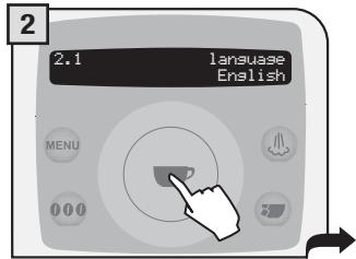 SAECO TALEA RING PLUS - MENÜ "IDIOMA" - 2