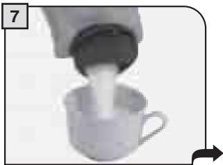 SAECO TALEA RING PLUS - AFGIFTE VAN CAPPUCCINO. - 19