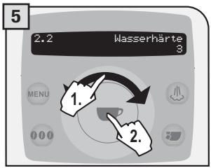 SAECO TALEA RING PLUS - MENU „WASSERHÄRTE" - 5