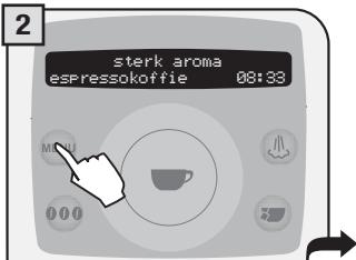 SAECO TALEA RING PLUS - 2.PROGRAMMEREN VANUIT HET MENU "DRANKINSTELLINGEN" - 4