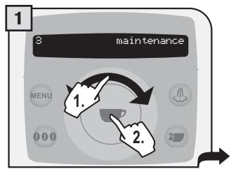 SAECO TALEA RING PLUS - "DESCALING" MENU - 1