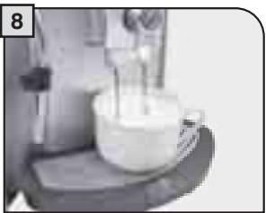 SAECO TALEA RING PLUS - AFGIFTE VAN CAPPUCCINO. - 20