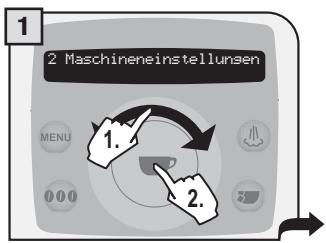 SAECO TALEA RING PLUS - MENÜ „SPRACHE" - 1