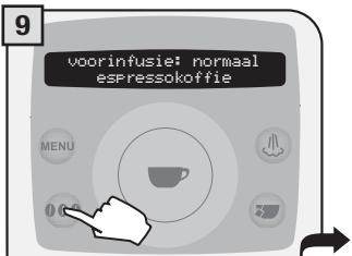 SAECO TALEA RING PLUS - 2.PROGRAMMEREN VANUIT HET MENU "DRANKINSTELLINGEN" - 7