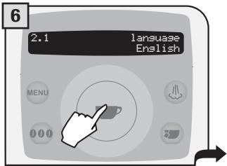 SAECO TALEA RING PLUS - SETTING THE LANGUAGE - 6